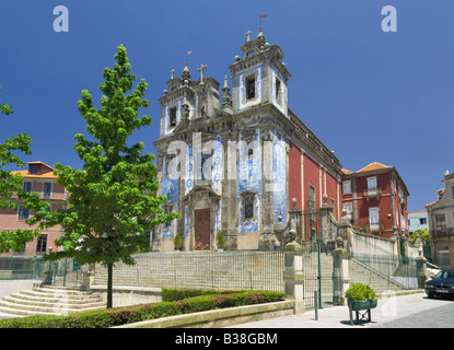 Portugal der Costa Verde Porto Kirche Igreja de Santo Ildefonso, Praca da Batalha Stockfoto