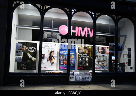 Zweig der HMV-Store in der Princes Street, Edinburgh Stockfoto