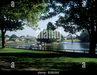 Olivers Insel fotografiert vom Strang auf dem Grün in West-London-UK Stockfoto