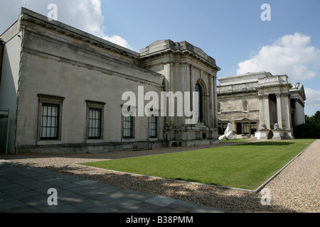 Stadt von Cambridge, England. Die Nordfassade Osten Kunst und antike Fitzwilliam Museum an der Trumpington Street. Stockfoto