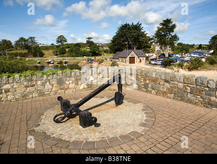 Hafen Sie Eingang & Lifeboat Station, Abersoch, Lleyn-Halbinsel, Pwllheli, Gwynnedd, Nordwales Stockfoto