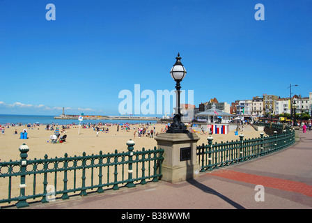 Margate Strand und Promenade, Margate, Canterbury, Kent, England, Vereinigtes Königreich Stockfoto