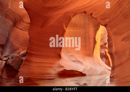 Im Lower Antelope Canyon Seite Arizona in Bogen Stockfoto