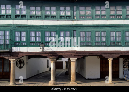 Haus am Plaza Mayor in Almagro, Castille La Mancha Spanien Stockfoto