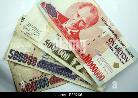 Banknoten aus Jugoslawien Jugoslavija Dinara Stockfoto