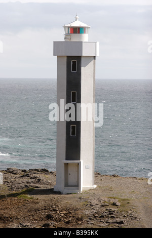 Ein Alter Leuchtturm in Ostisland. Stockfoto