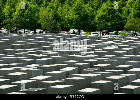 Deutschland, Berlin, Holocaust-Mahnmal, Deutschland-Holocaust-Mahnmal in Berlin Stockfoto