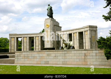 Deutschland, Berlin, Deutschland-Ehre Sowjetisches Ehrenmal mark für die Rote Armee in Berlin Stockfoto