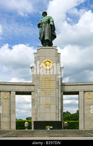 Deutschland, Berlin, Deutschland-Ehre Sowjetisches Ehrenmal mark für die Rote Armee in Berlin Stockfoto