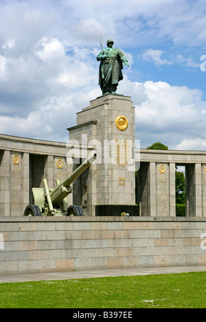 Deutschland, Berlin, Deutschland-Ehre Sowjetisches Ehrenmal mark für die Rote Armee in Berlin Stockfoto