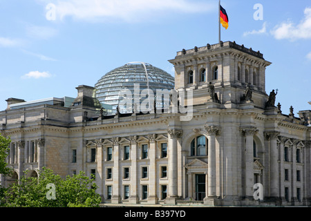 Deutschland, Berlin, Reichstagsgebaeude, Reichstag - Deutscher Bundestag in Berlin Stockfoto