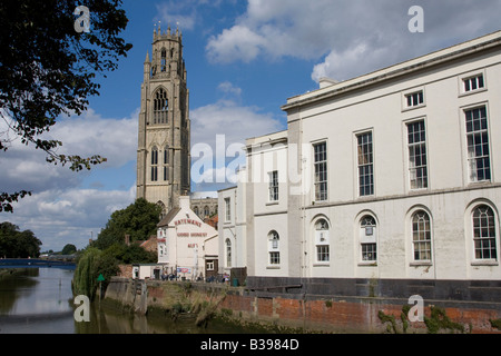 Der Boston-Pfarrkirche, genannt im Volksmund The Stump in Boston, Lincolnshire, UK Stockfoto