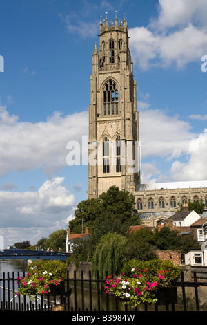 Der Boston-Pfarrkirche, genannt im Volksmund The Stump in Boston, Lincolnshire, UK Stockfoto