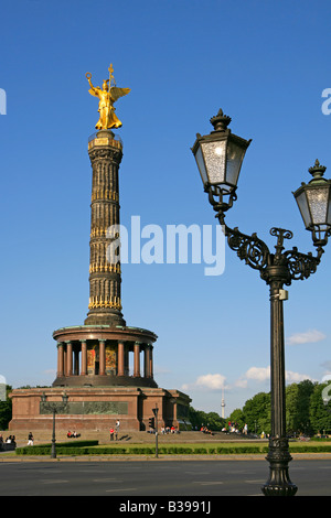 Deutschland, Berlin, Siegessäule, Siegessäule in Berlin, Deutschland Stockfoto