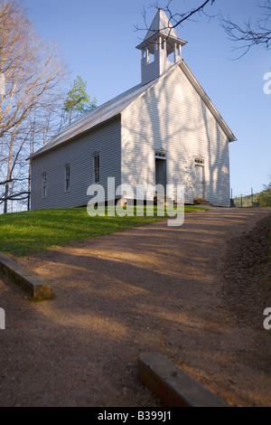 Methodistische Kirche in Cades Cove in den Great Smoky Mountains Stockfoto