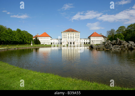 Schloss Nymphenburg in München, Schloss Nymphenburg München, Bayern, Deutschland Stockfoto