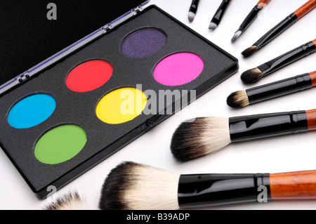 Make-up-Accessoires-Stillleben Stockfoto