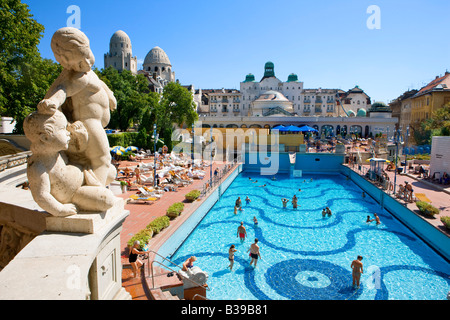 Gellertbad in Budapest Ungarn Stockfoto