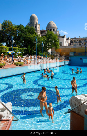 Gellertbad in Budapest Ungarn Stockfoto