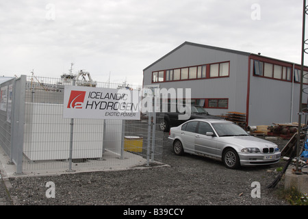 Wasserstoff-Tankstelle in Reykjavik, Island. Stockfoto