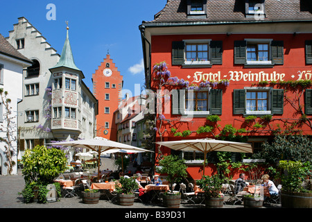 Deutschland, Baden-Württemberg, Bodensee, Meersburg, Deutschland, Meersburg am Bodensee Stockfoto