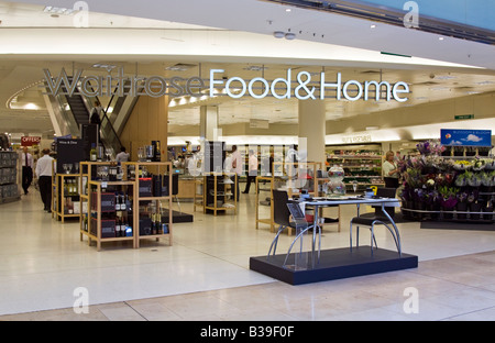 Waitrose Nahrung und nach Hause Supermarkt - Canary Wharf - London Stockfoto