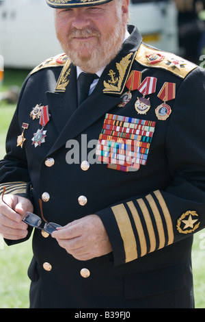 2. Weltkrieg russische Marine Offizier redaktionelle Verwendung nur Stockfoto