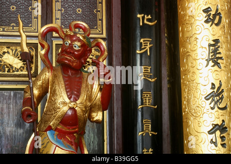 Kleine Unterwelt taoistischen Figur, Thian Hock Keng Tempel, Singapur, Südostasien Stockfoto
