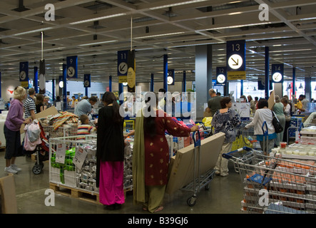 IKEA-Kasse - Milton Keynes - Buckinghamshire Stockfoto