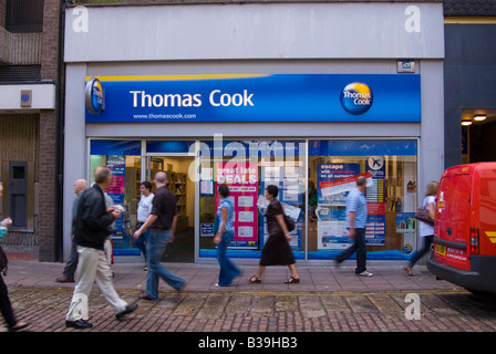 Thomas Cook Reisebüro in Norwich, Norfolk, Großbritannien Stockfoto