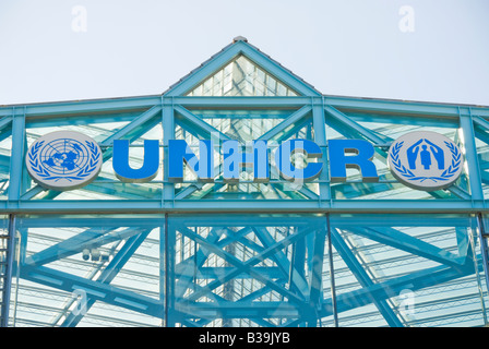 Sitz des Hohen Kommissars der Vereinten Nationen für Flüchtlinge UNHCR Stockfoto