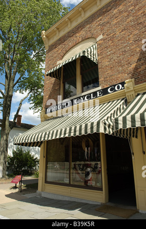 Das Fahrradgeschäft Wright Cycle Company am Greenfield Village in Dearborn, Michigan USA Stockfoto
