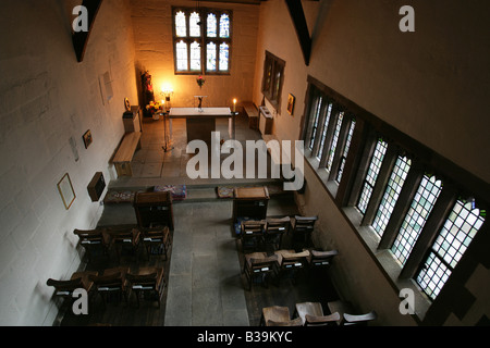 Stadt von Derby, England. Innenansicht der Kapelle von St. Mary auf der Brücke an der Derby St Mary's Bridge. Stockfoto