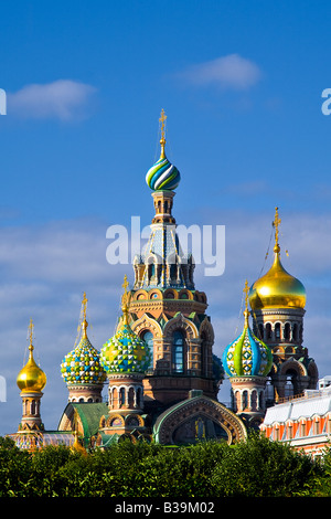 Die Kirche des Retters auf Blut oder die Kathedrale der Auferstehung Christi Stockfoto