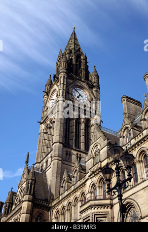 Rathaus von Manchester im späten Abendlicht, Manchester, UK Stockfoto