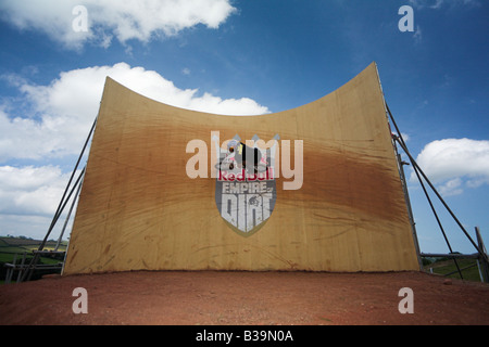BMX-Fahrer beim Red Bull Imperium von Schmutz Wettbewerb 26. Juli 2008 Devon UK Stockfoto