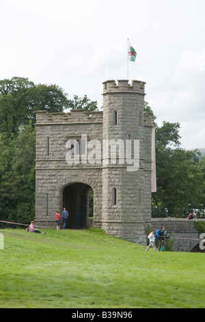 Pont y Bryn verletzt, Tower Bridge, Glanusk Park, Crickhowell Powys Wales Stockfoto