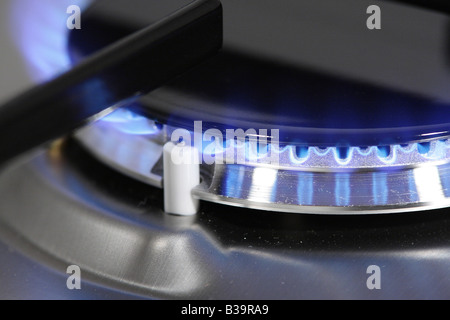 Gasbrenner - Nahaufnahme Stockfoto
