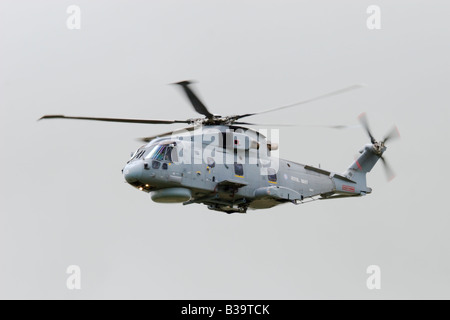 Königliche Marine Merlin HM1 Hubschrauber bei Yeovilton Airday 2008 getroffen. Stockfoto