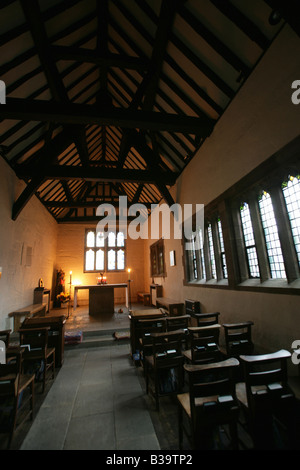 Stadt von Derby, England. Innenansicht der Kapelle von St. Mary auf der Brücke an der Derby St Mary's Bridge. Stockfoto