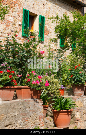 Pienza, Toskana, Italien Stockfoto