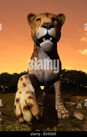 Computer Bild eines Geparden Stockfoto