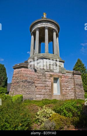 Verbrennungen-Denkmal in Burn Heritage Park unter dem Motto zu Robert Burns Dichter Alloway Ayr Ayrshire Schottland Burns National Heritage Park Stockfoto