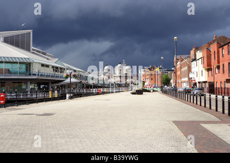 Princess Dock Street, Kingston upon Hull, UK Stockfoto