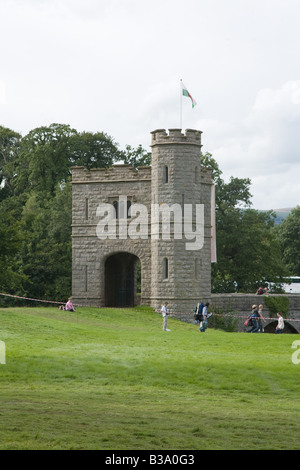 Pont y Bryn verletzt, Tower Bridge, Glanusk Park, Crickhowell Powys Wales Stockfoto