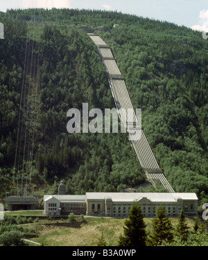 Norwegen Telemark Rjukan Vemork Kraftwerk, Schauplatz von 1943 Schwerwasser-sabotage Stockfoto