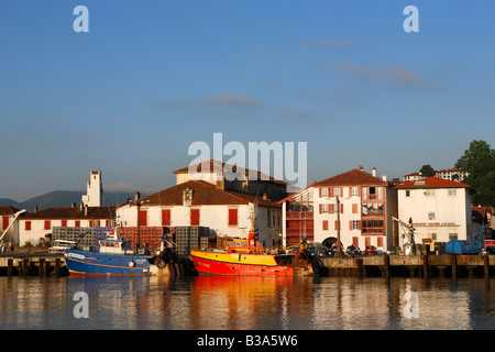 Hafen von Saint Jean de Luz, Frankreich Stockfoto