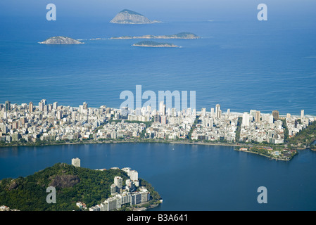 Rodrigo de Freitas Lagune, Rio De Janeiro, Brasilien Stockfoto