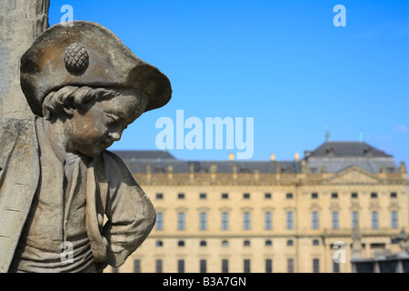 Würzburger Residenz (Residenz), UNESCO-Weltkulturerbe, Würzburg, Bayern (Unterfranken), Deutschland Stockfoto