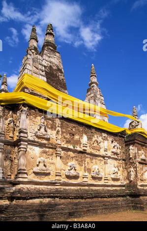 Thailand, Chiang Mai, Wat Jet Yot, Stockfoto